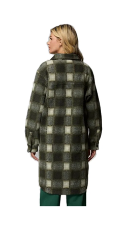 CAPPOTTO LUNGO IN SHERPA WILDEST VENTURE GREENSCAPE BLURRED OMBRE 